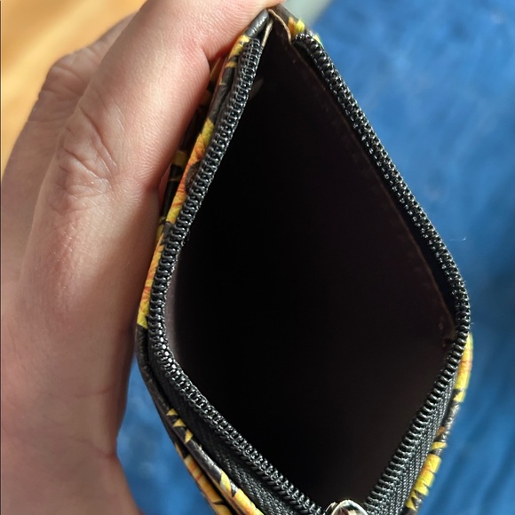 Sunflower Print Card Holder Keychain - Picture 3 of 3